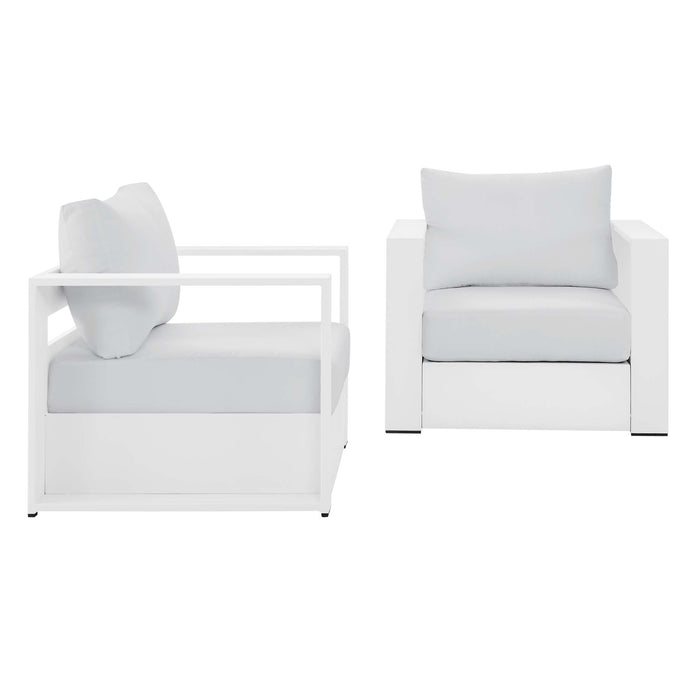 Tahoe 2-Piece Outdoor Patio Powder-Coated Aluminum Armchair Set by Modway