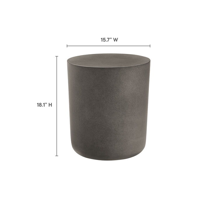 Brion Indoor - Outdoor Patio Concrete Stool by Modway