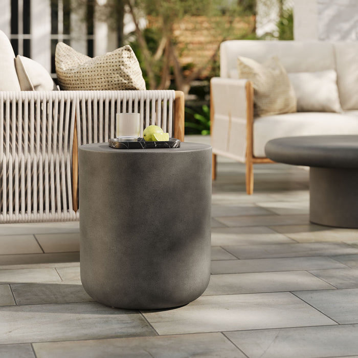 Brion Indoor - Outdoor Patio Concrete Stool by Modway