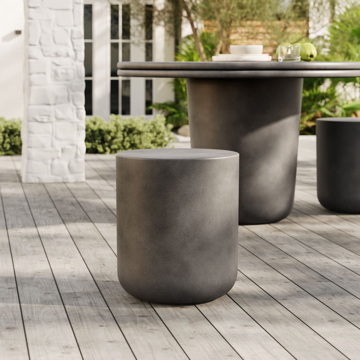 Brion Indoor - Outdoor Patio Concrete Stool by Modway