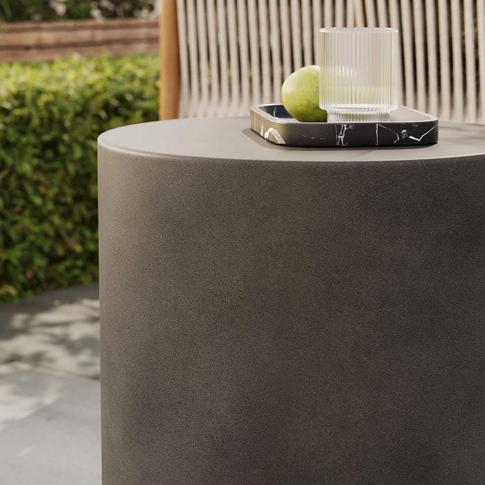 Brion Indoor - Outdoor Patio Concrete Stool by Modway