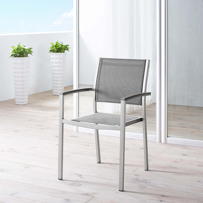 Shore Outdoor Patio Aluminum Dining Chair by Modway