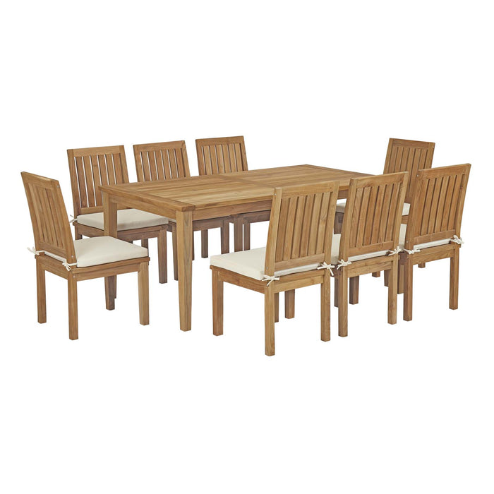 Marina 9 Piece Outdoor Patio Teak Dining Set by Modway