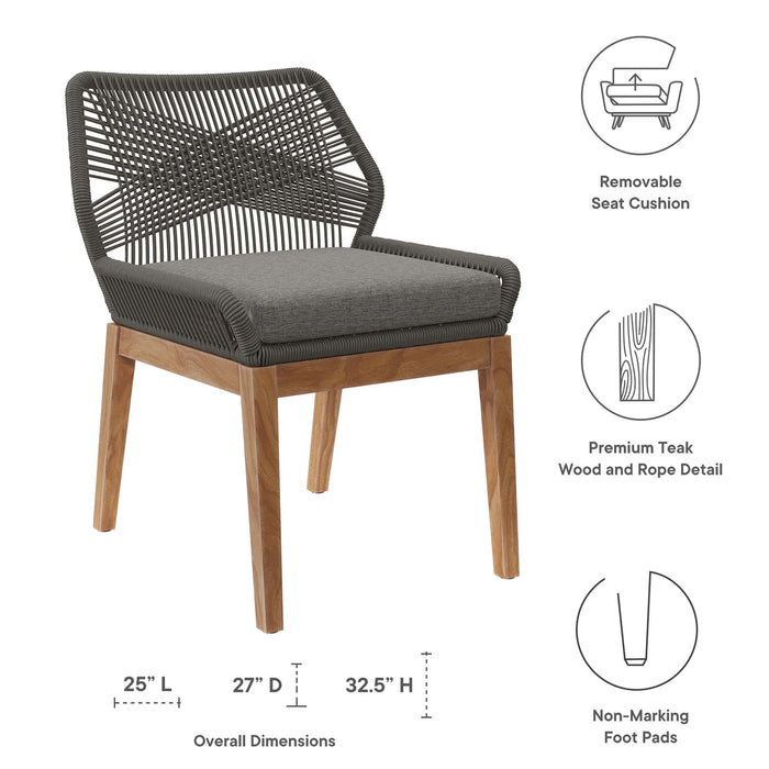 Wellspring 5-Piece Outdoor Patio Teak Wood Dining Set by Modway