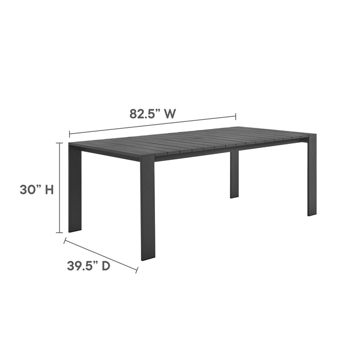 Tahoe 9-Piece Outdoor Patio Aluminum Dining Set by Modway