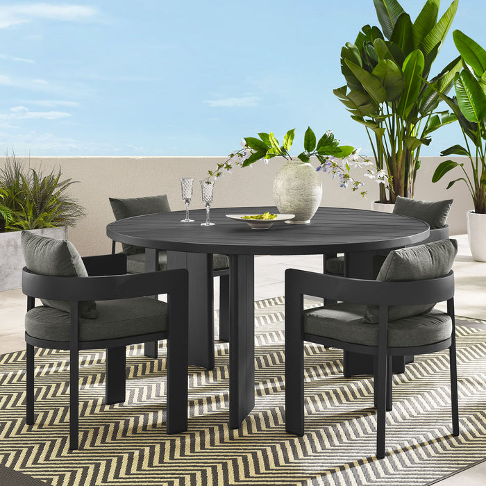 Tahoe 5-Piece Outdoor Patio Aluminum Dining Set by Modway