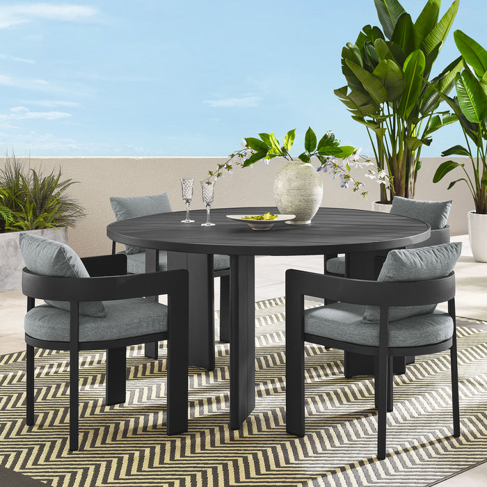 Tahoe 5-Piece Outdoor Patio Aluminum Dining Set by Modway