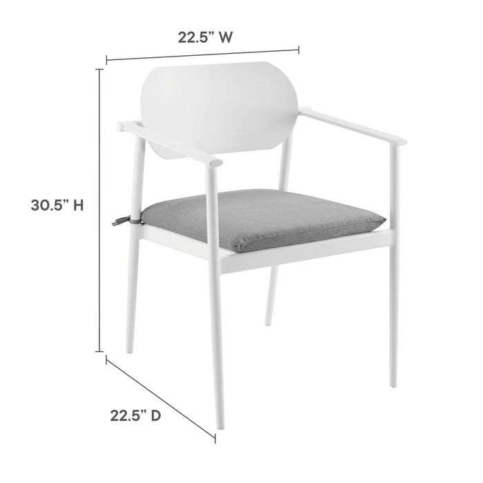 Aeris 9-Piece Outdoor Patio Aluminum Dining Set by Modway