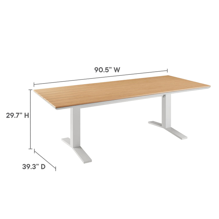 Aeris 9-Piece Outdoor Patio Aluminum Dining Set by Modway