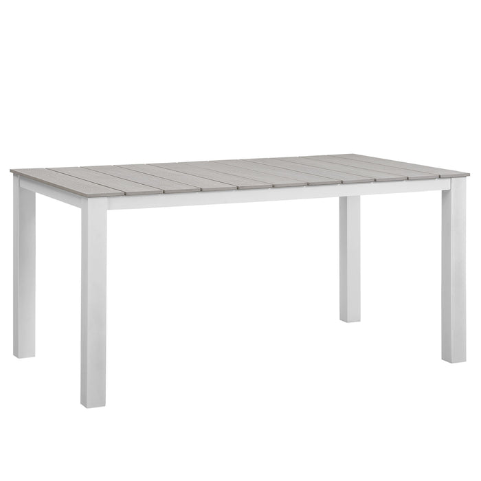 Maine 63" Outdoor Patio Dining Table by Modway