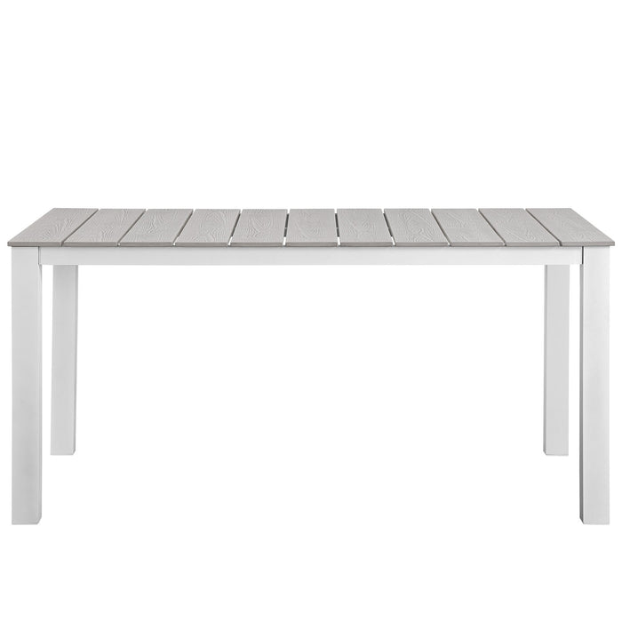 Maine 63" Outdoor Patio Dining Table by Modway