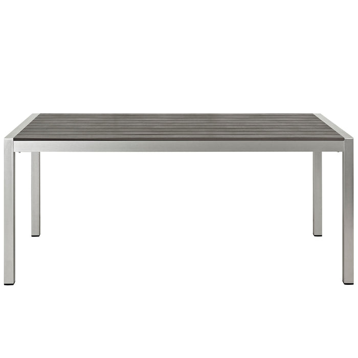 Shore Outdoor Patio Aluminum Dining Table by Modway