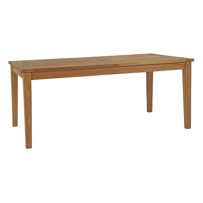 Marina Extendable Outdoor Patio Teak Dining Table by Modway