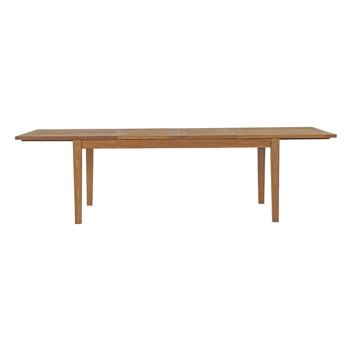 Marina Extendable Outdoor Patio Teak Dining Table by Modway