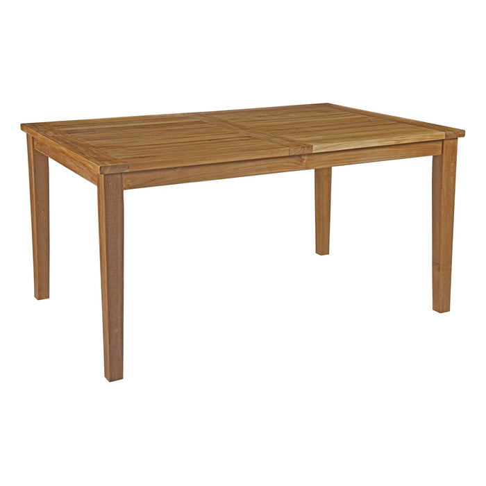 Marina Outdoor Patio Teak Dining Table by Modway