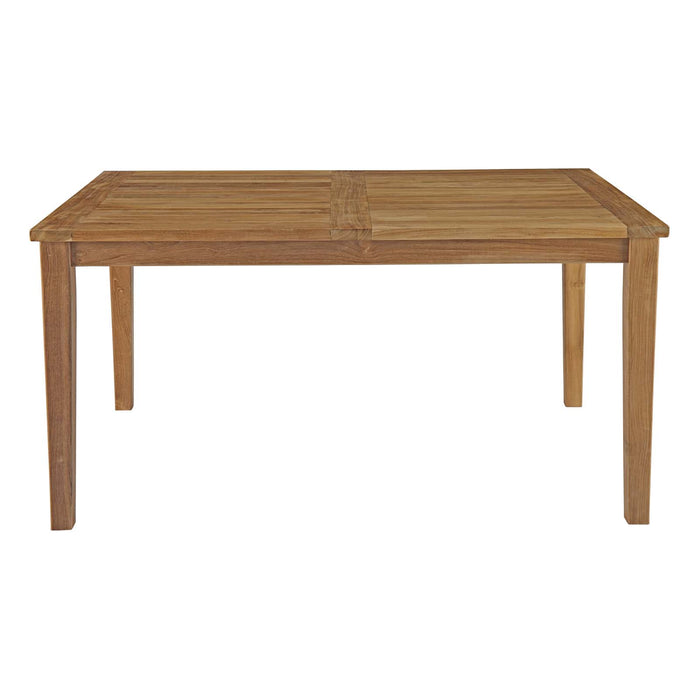 Marina Outdoor Patio Teak Dining Table by Modway