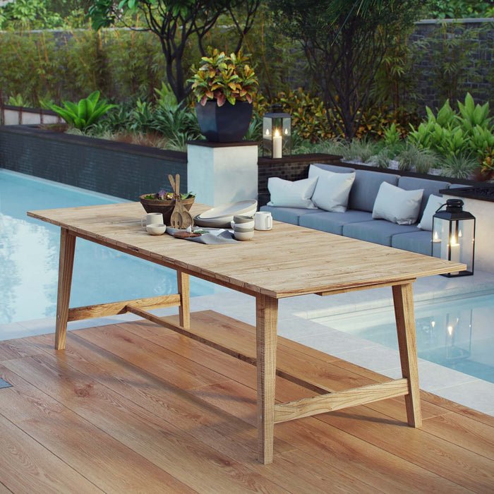 Dorset Outdoor Patio Teak Dining Table by Modway