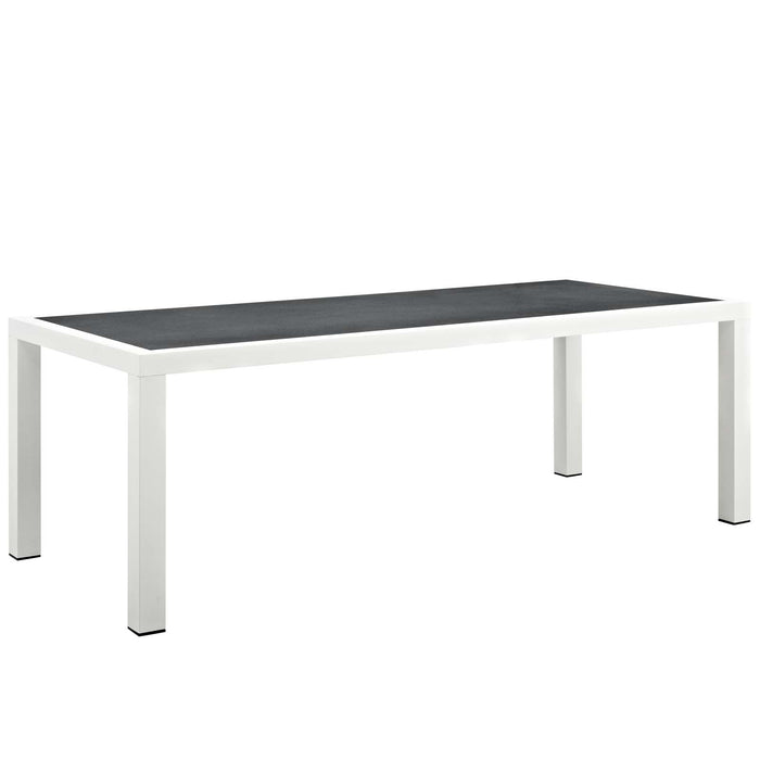 Stance 90.5" Outdoor Patio Aluminum Dining Table by Modway