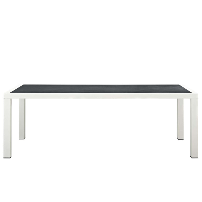 Stance 90.5" Outdoor Patio Aluminum Dining Table by Modway