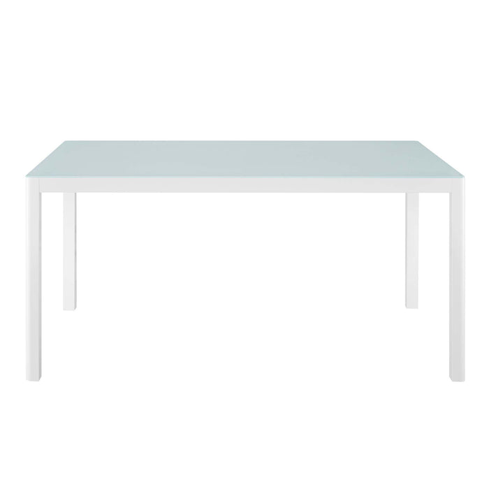 Raleigh 59" Outdoor Patio Aluminum Dining Table by Modway