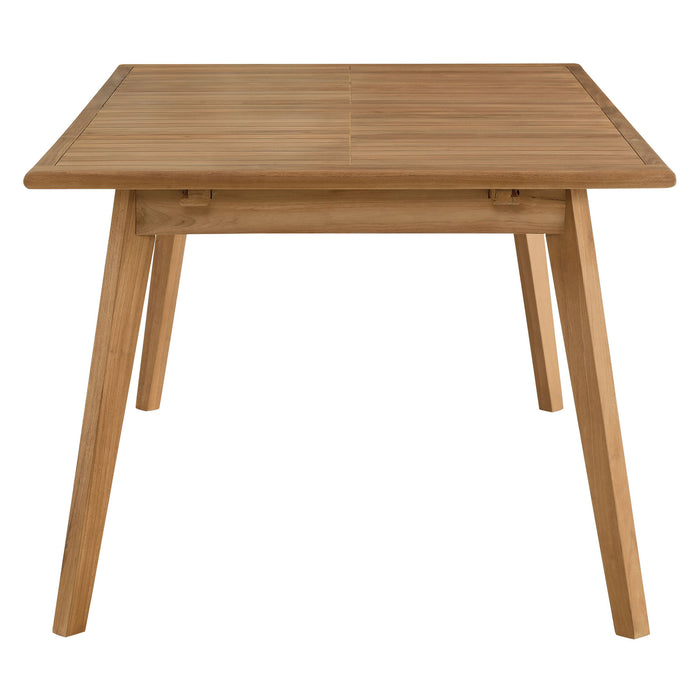 Vienna Outdoor Patio Teak Wood Extendable Dining Table by Modway