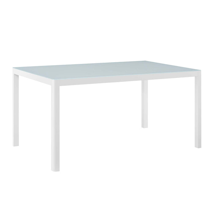 Raleigh 59" Outdoor Patio Aluminum Dining Table by Modway