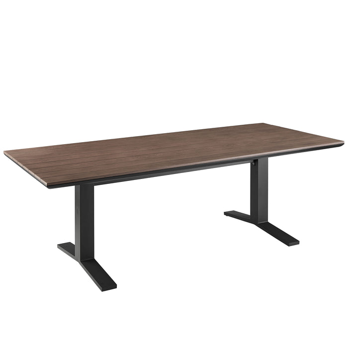 Gavelston 91" Outdoor Patio Aluminum Dining Table by Modway