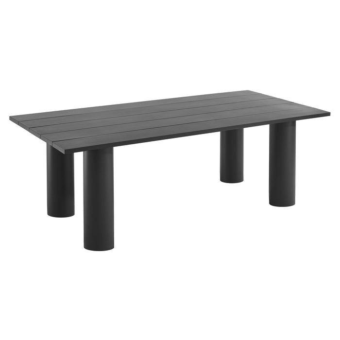 Nautica Outdoor Patio 87" Rectangular Aluminum Dining Table by Modway