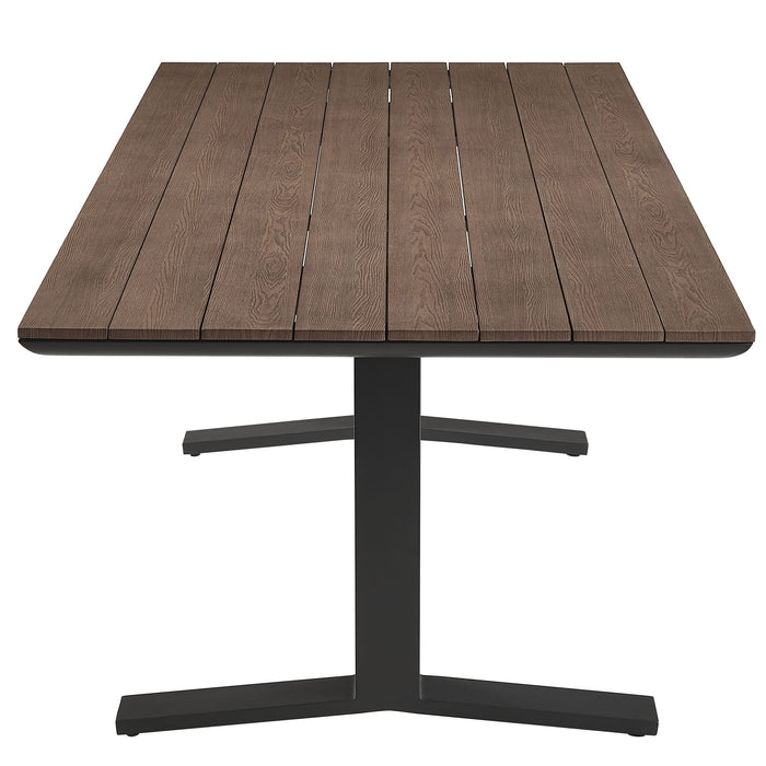 Gavelston 91" Outdoor Patio Aluminum Dining Table by Modway