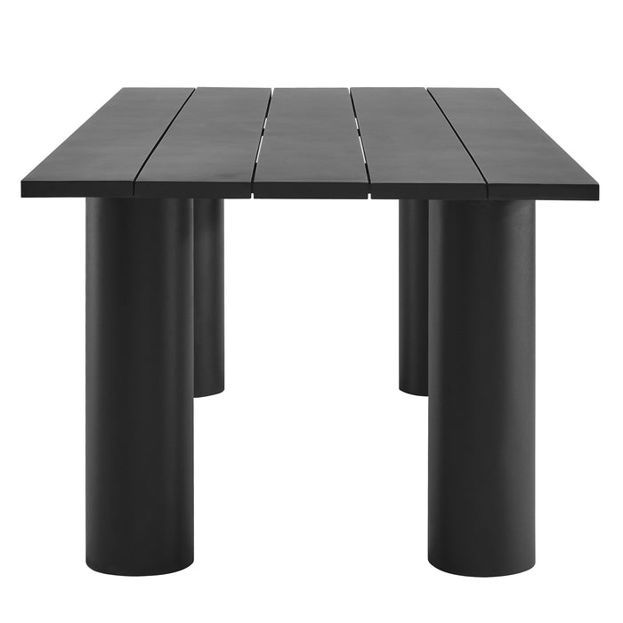 Nautica Outdoor Patio 87" Rectangular Aluminum Dining Table by Modway