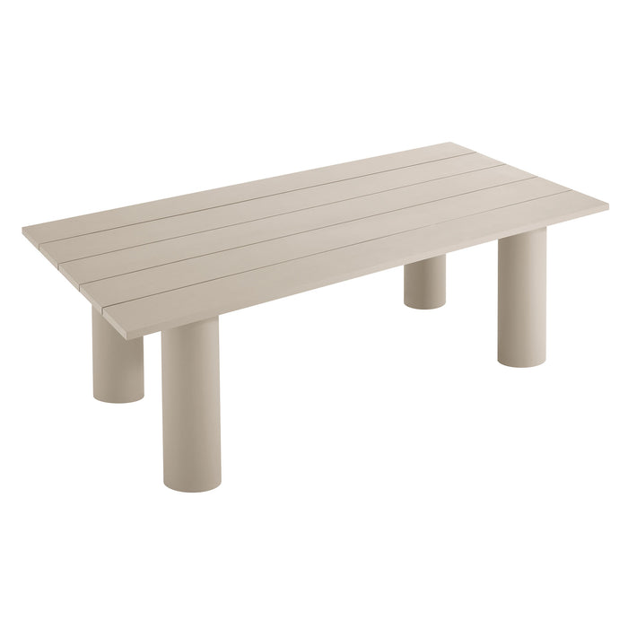 Nautica Outdoor Patio 87" Rectangular Aluminum Dining Table by Modway