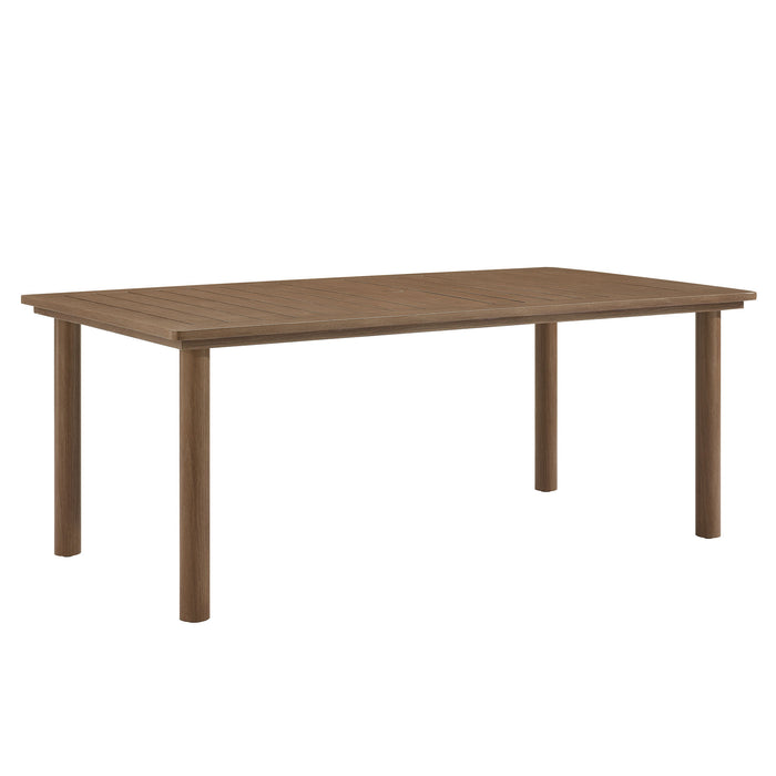 Parkland 76" Outdoor Patio Aluminum Dining Table by Modway