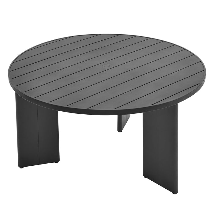 Tahoe Round Outdoor Patio Aluminum Dining Table by Modway