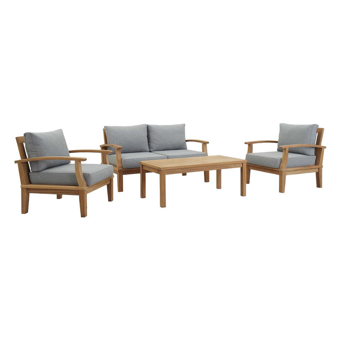 Marina 4 Piece Outdoor Patio Teak Set by Modway