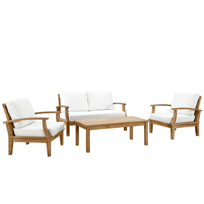 Marina 4 Piece Outdoor Patio Teak Set by Modway