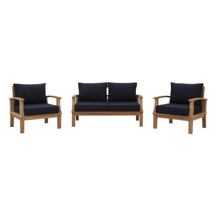 Marina 3 Piece Outdoor Patio Teak Set by Modway