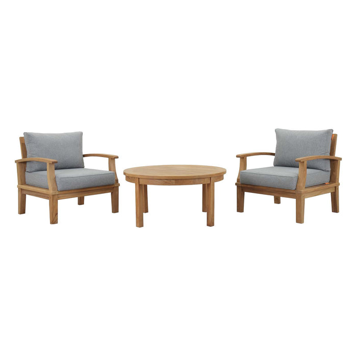 Marina 3 Piece Outdoor Patio Teak Set by Modway