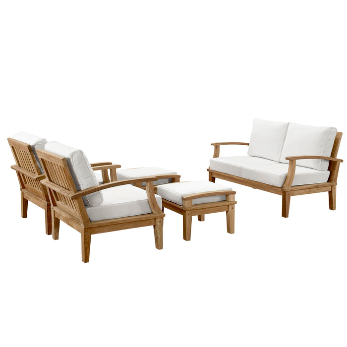 Marina 5 Piece Outdoor Patio Teak Set by Modway