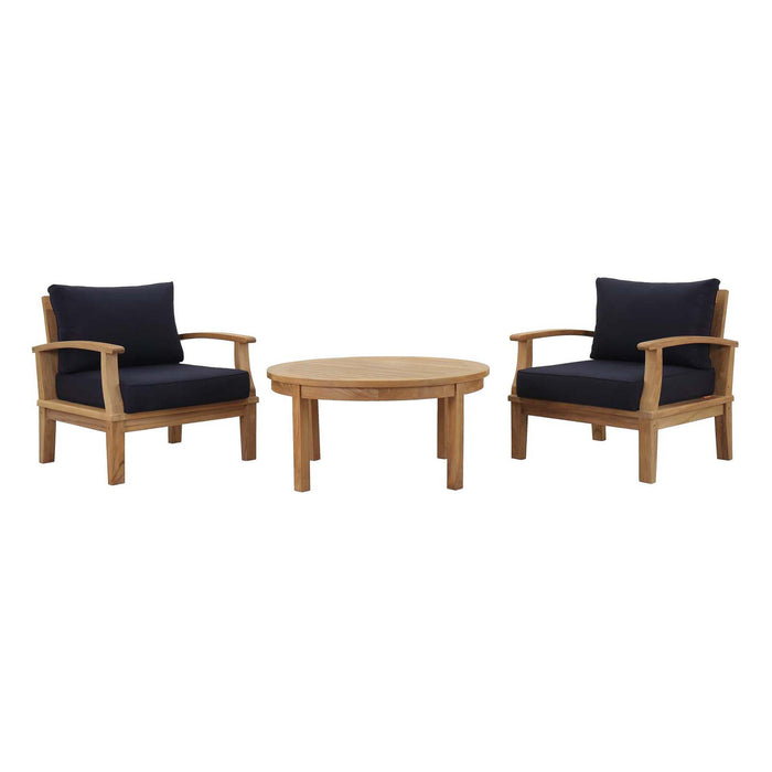 Marina 3 Piece Outdoor Patio Teak Set by Modway