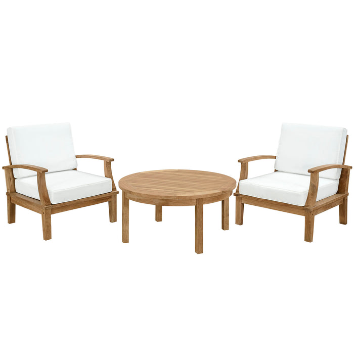 Marina 3 Piece Outdoor Patio Teak Set by Modway