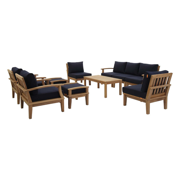 Marina 10 Piece Outdoor Patio Teak Set by Modway