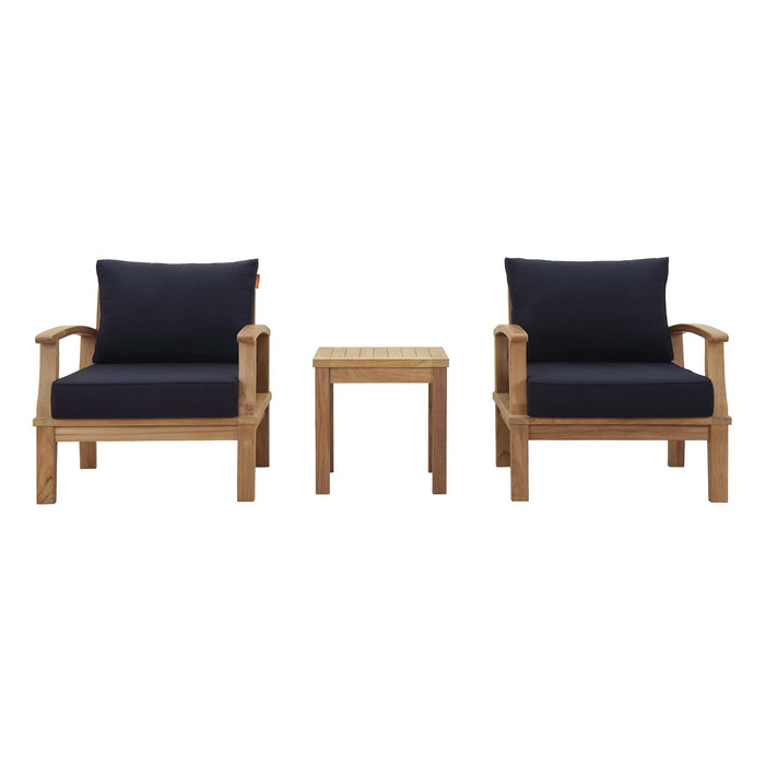 Marina 3 Piece Outdoor Patio Teak Set by Modway