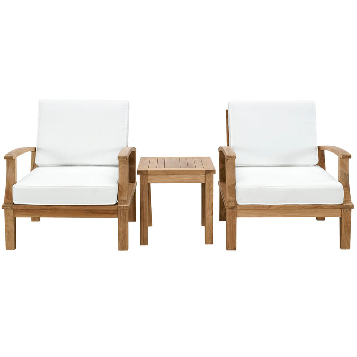 Marina 3 Piece Outdoor Patio Teak Set by Modway