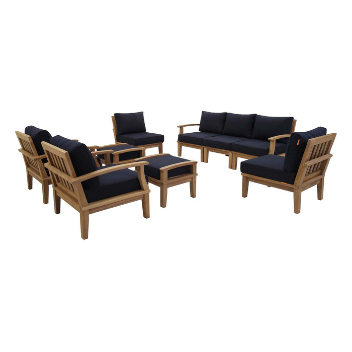 Marina 9 Piece Outdoor Patio Teak Set by Modway