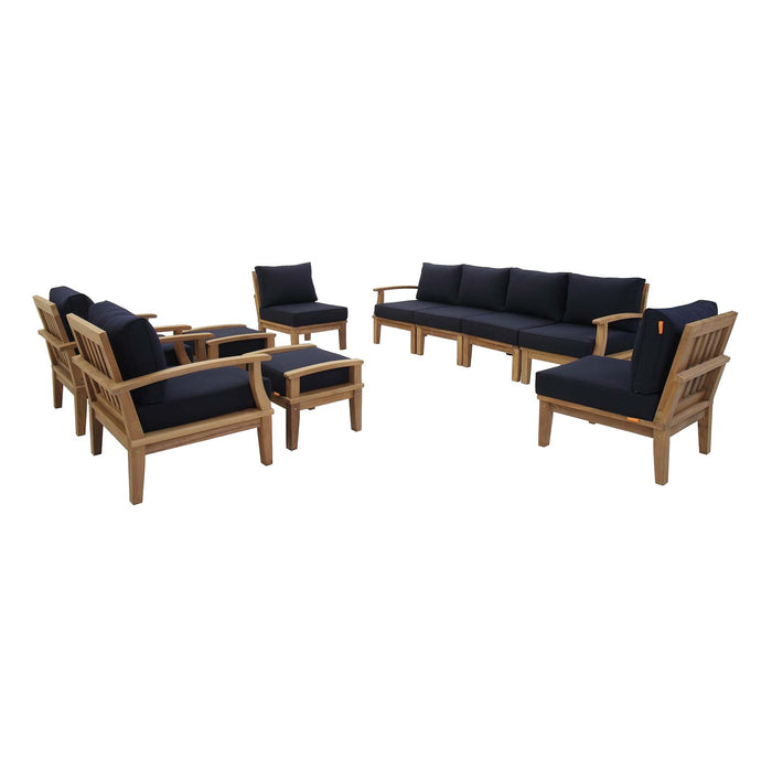 Marina 10 Piece Outdoor Patio Teak Set by Modway