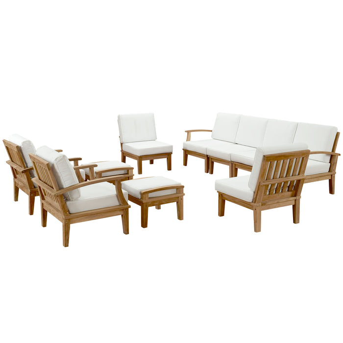 Marina 10 Piece Outdoor Patio Teak Set by Modway