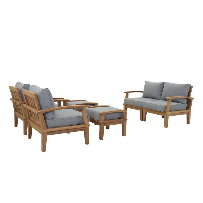 Marina 6 Piece Outdoor Patio Teak Set by Modway