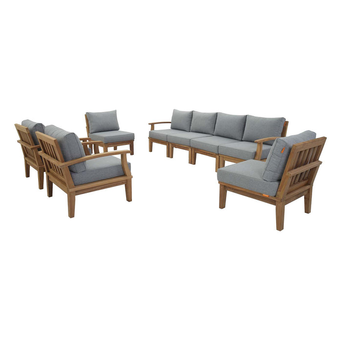 Marina 8 Piece Outdoor Patio Teak Set by Modway