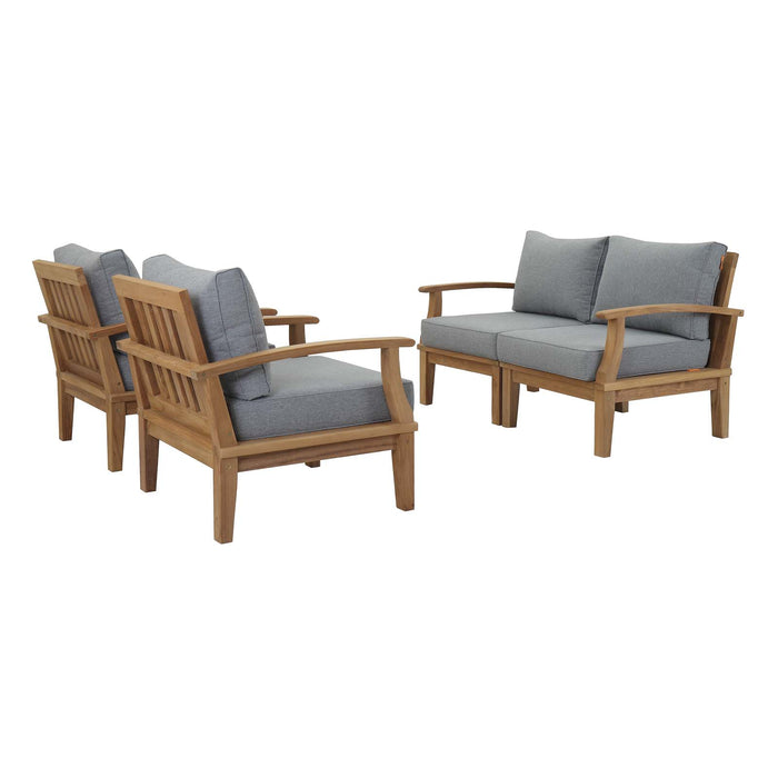 Marina 4 Piece Outdoor Patio Teak Set by Modway