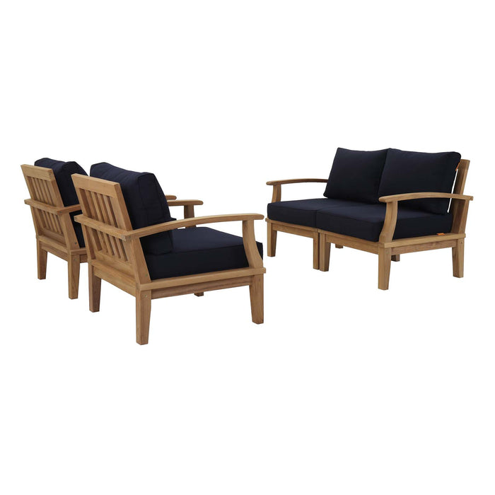 Marina 4 Piece Outdoor Patio Teak Set by Modway